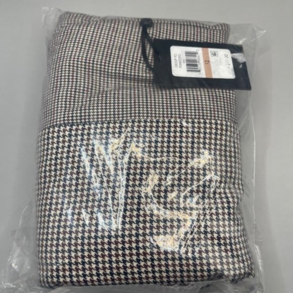 DKNY Pants - ❤️   DKNY Womens Houndstooth -Print Navy/Carmel    SIZE 12